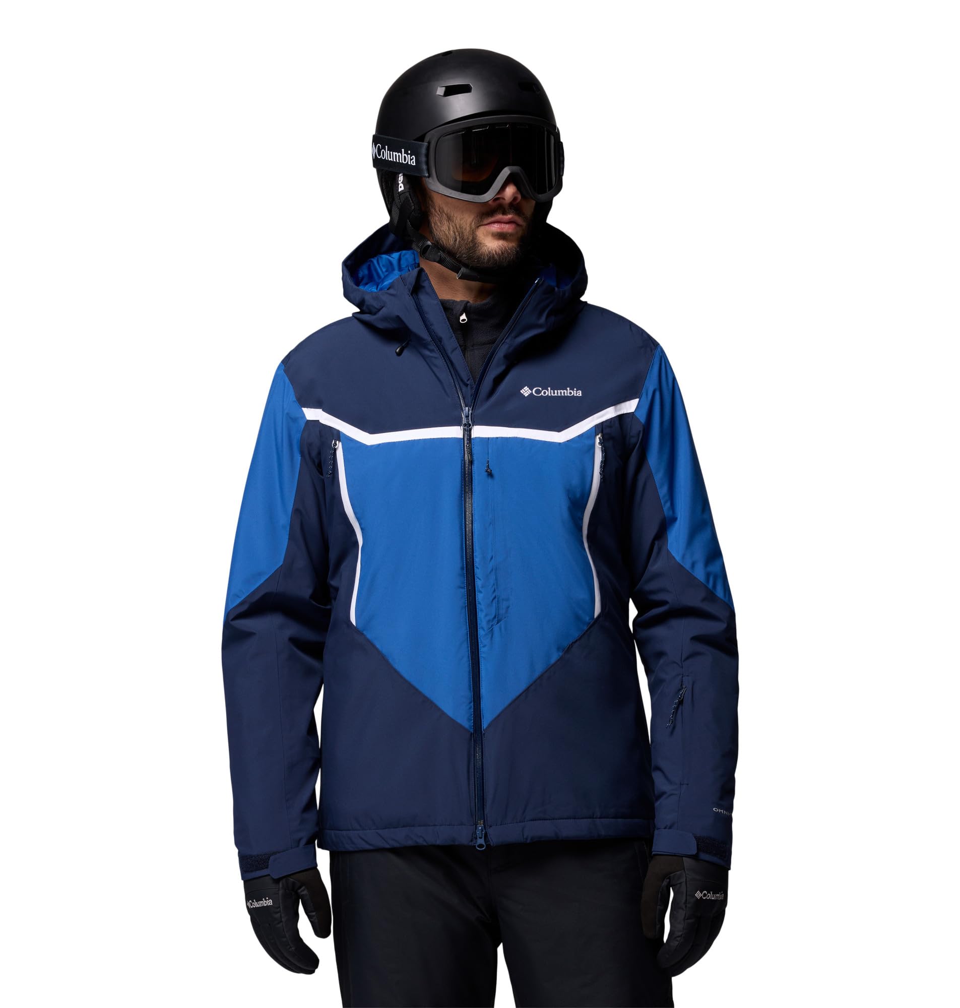Columbia Men's Liftline Jacket, Ski Jacket, Collegiate Navy/Mountain Blue, XX-Large