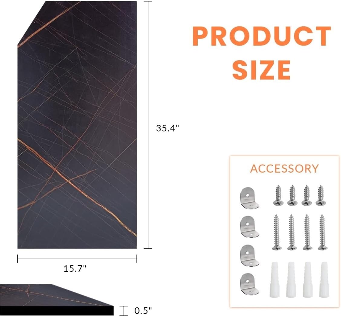 Urinal Privacy Waterproof Baffle For Men's Durables Toilet Protection Divider Wall-Mounted Urinal Divider Partition With Accessories For Hotel Shopping Malls Public Places(1pcs,35.5 X 15.8in)