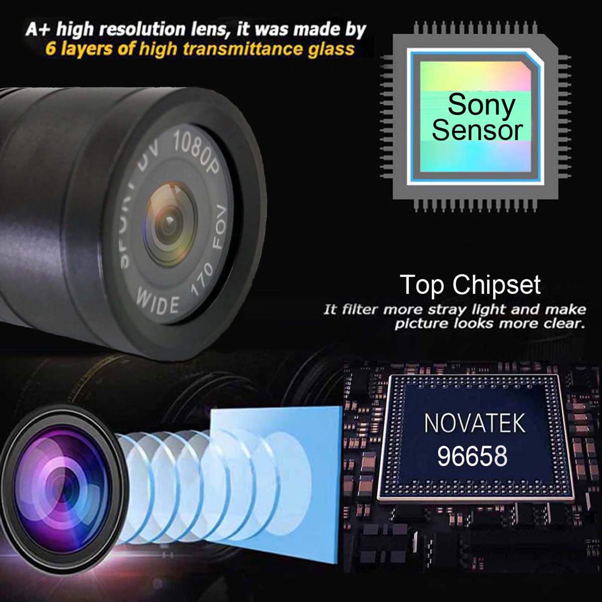 ABLEBRO Shotgun Camera with Bow Stabilizer Mount Hunting Action Camera for Clay Shooting Helmet Cam Sports DV for Motorcycle Extreme Mountain Bike