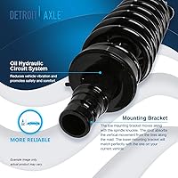 Vista 107 de Detroit Axle - Kit de suspensión delantera de 10 piezas para Chevy Aveo Aveo5 Pontiac G3 Wave 2 Ready Struts Assembly 2 Enlaces de barra