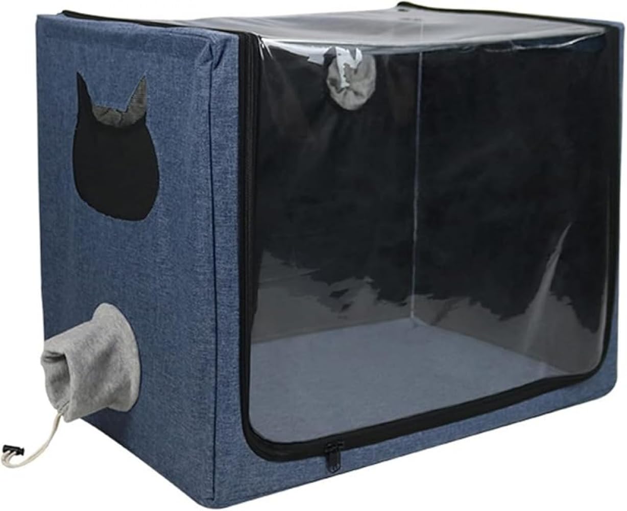Pet Fogging Box, Oxygen Chamber Cage, Pet Drying Box, For Cats, Dogs, Pets, Small Dogs, Foldable, Pet Drying Box, Drying Case, After Bath, Breathable, Lightweight, Durable, Pet Supplies