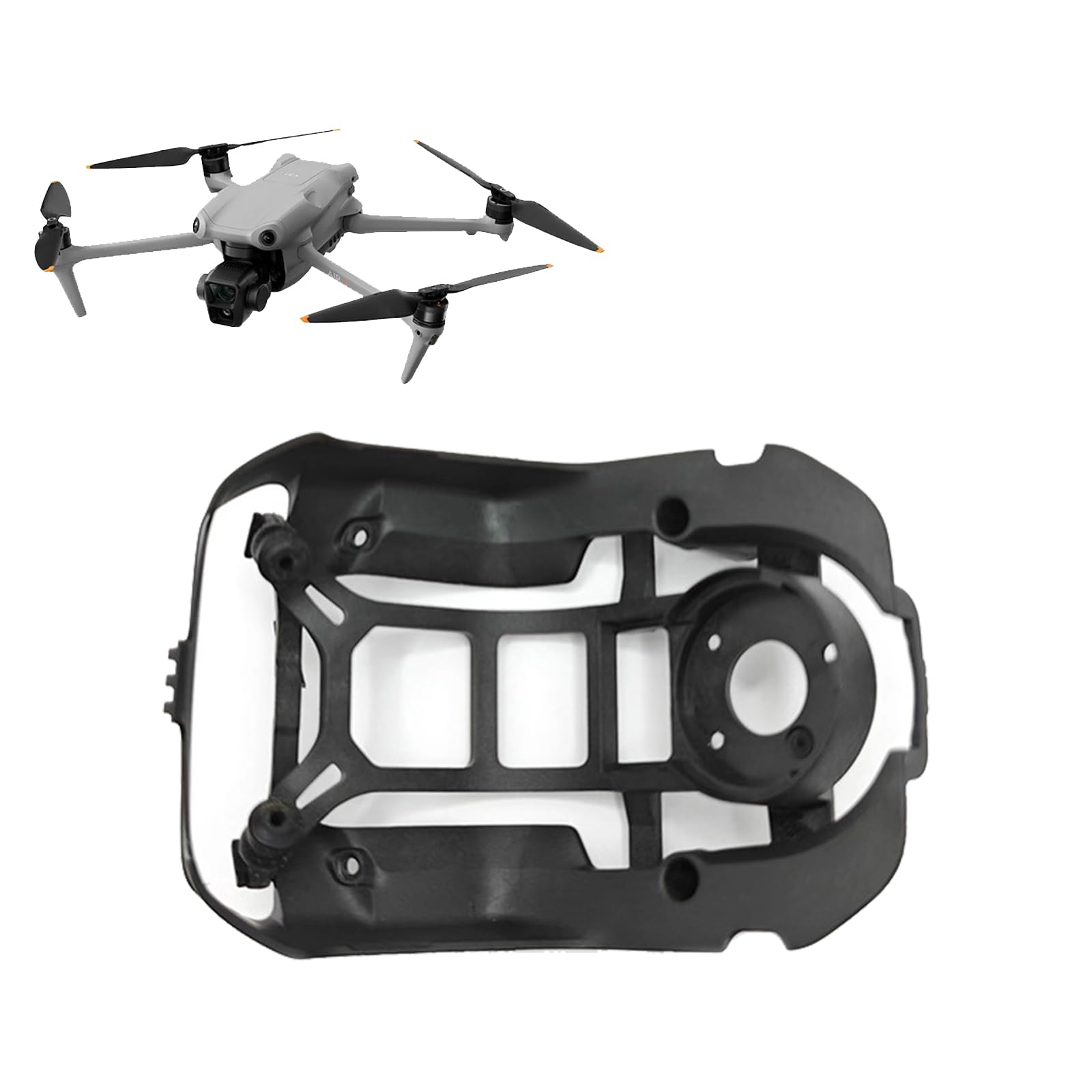 TEHAOUU Shock Plate Assembly for DJI Air 3 Damping Brackets Replacement Shock Absorber UAV PTZ Board Vibration Repair Part Drone Accessories Replacements