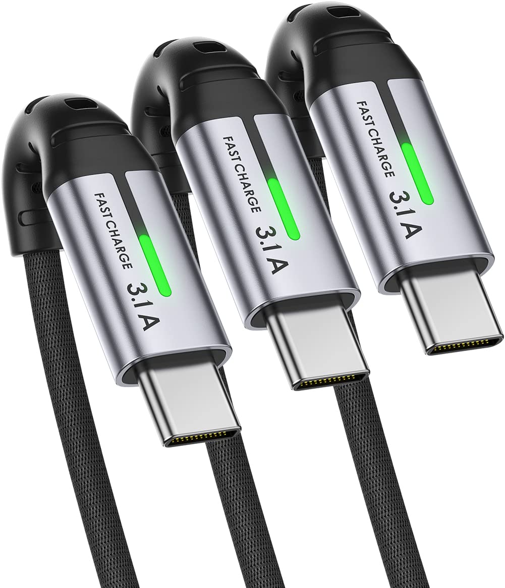 [3 Pack] USB C Cable, INIU (1.6+6.6+6.6ft)