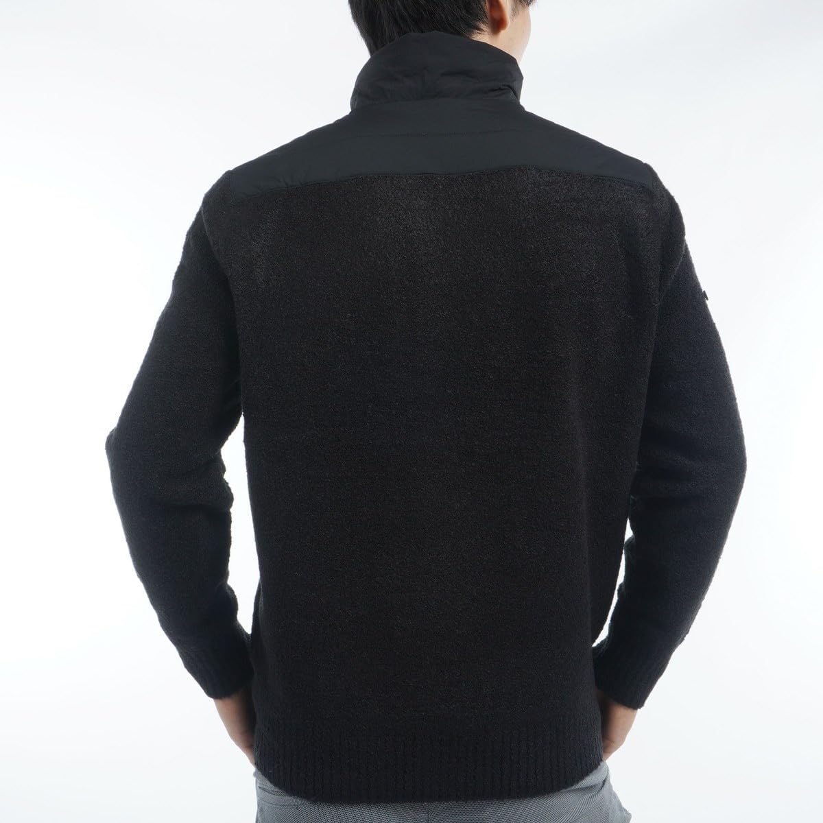 バトナー シグネチャー メリノウール ニット プルオーバー 長袖 濃紺