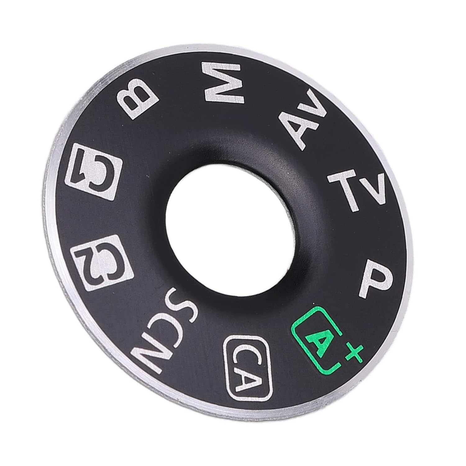 PICO Replacement Mode Dial Plate Interface Cap for Canon EOS 6D DSLR Camera | Top Cover Function Dial Nameplate Repair Part with Adhesive Backing Matte Finish - Model 6D-image-2