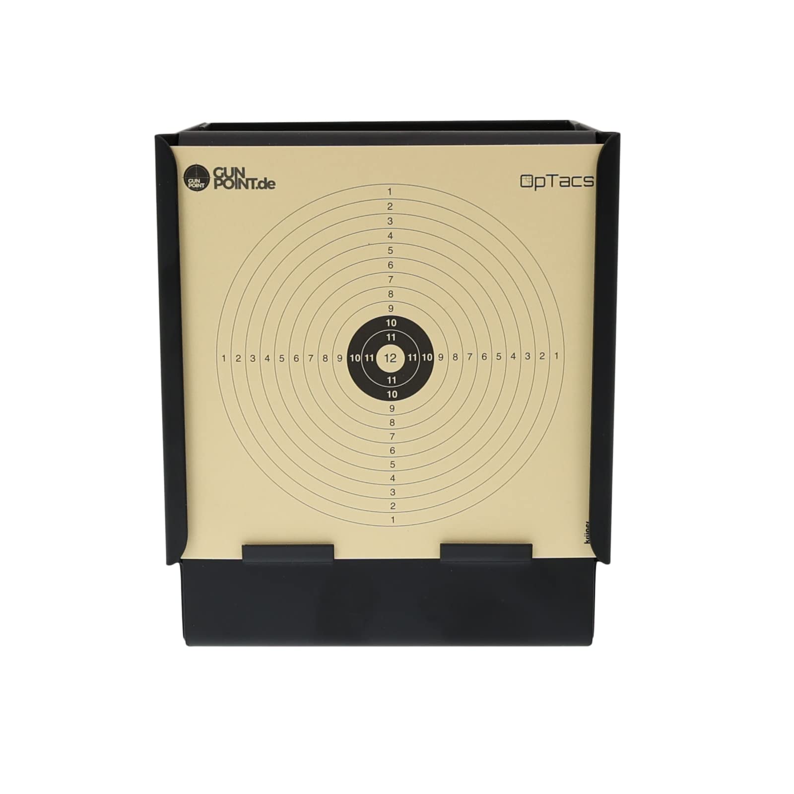 OpTacs - Kugelfangkasten Maxi 14,7 x 17 cm - Zielscheibe Luftgewehr, für 14x14 Zielscheiben für Luftpistole und Softair
