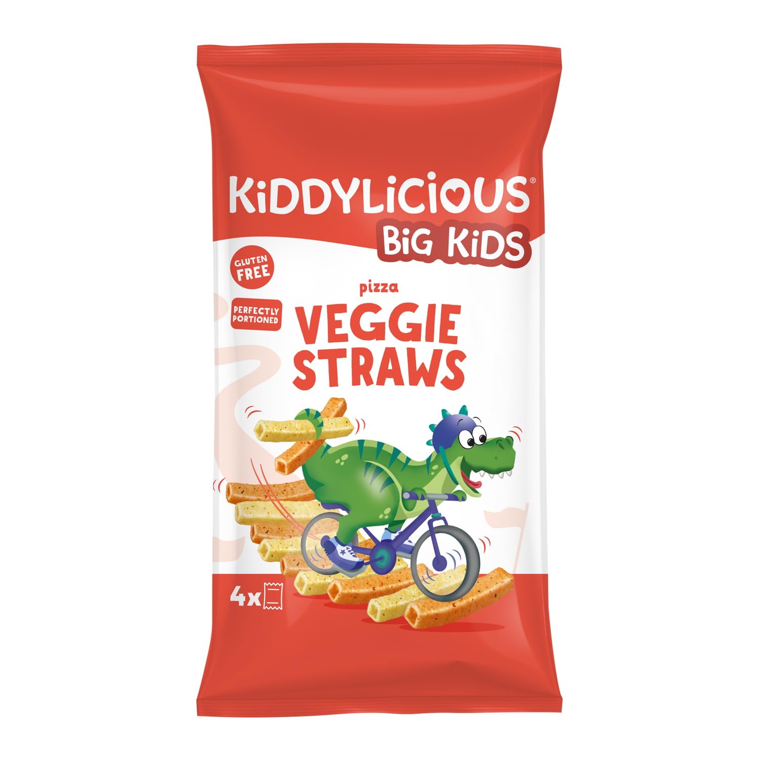 – Pizza Veggie Straws | Delicious Finger Food Kids Snack | Gluten Free | Suitable for 3+ Years | 4 Packs (4x12gm)