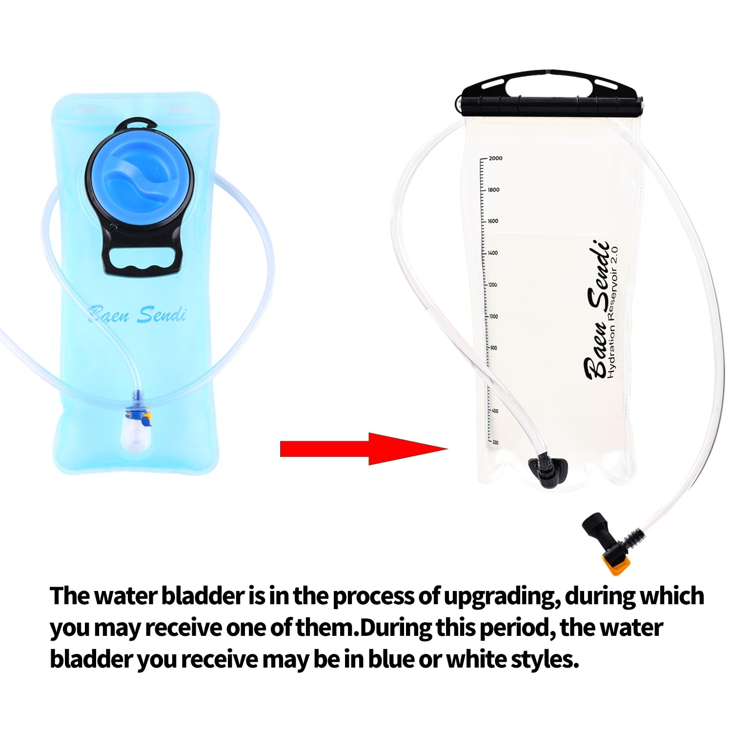 Trinkrucksack mit 2 l Wasserblase – ideal für Outdoor-Sportarten beim Laufen, Wandern, Camping, Radfahren, Skifahren, Unisex, Black Pack with Bladder