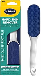 Dr. Scholl's Nano Glass Foot File: Hard Skin & Callus Remover for Effortless Smooth, Soft Feet