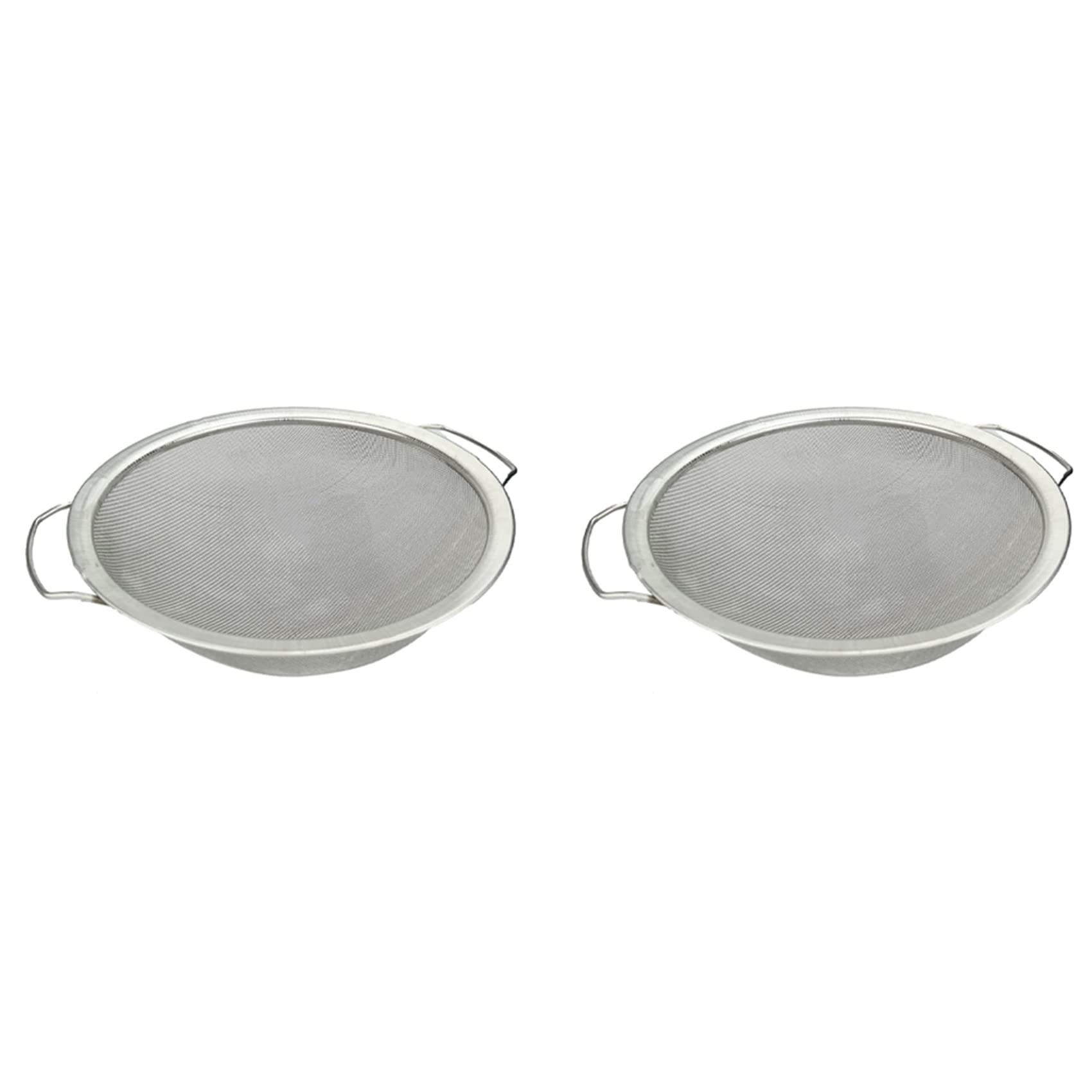 Hndhbfgrt 2X Paint Strainer Mesh Stainless Steel Paint Emulsion Honey Funnel Filter Cover Filter Tool 60-Mesh 11.4Inch Width