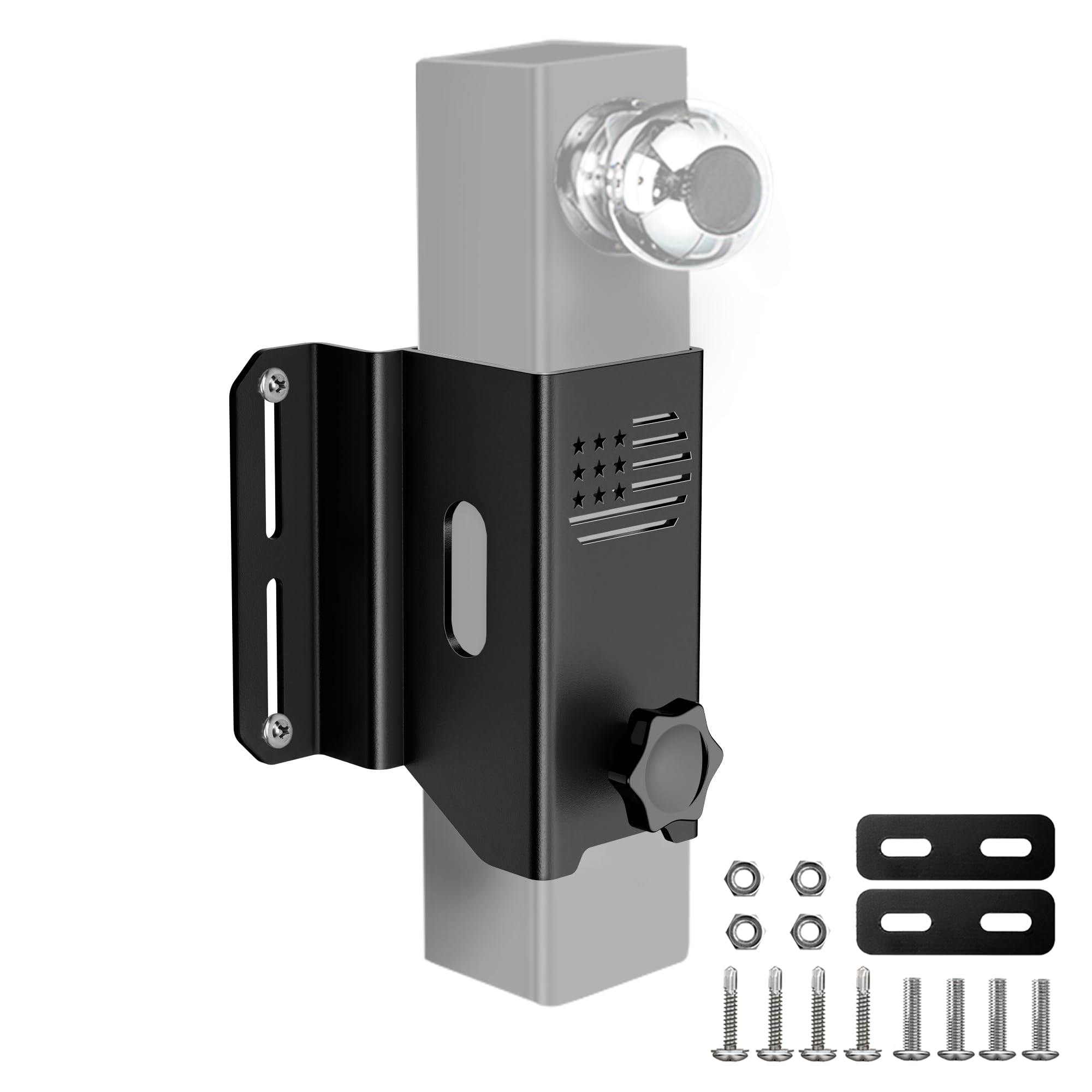 MICTUNING Upgraded 2 Inch Hitch Holder for Truck Bed with Heavy-Duty Metal