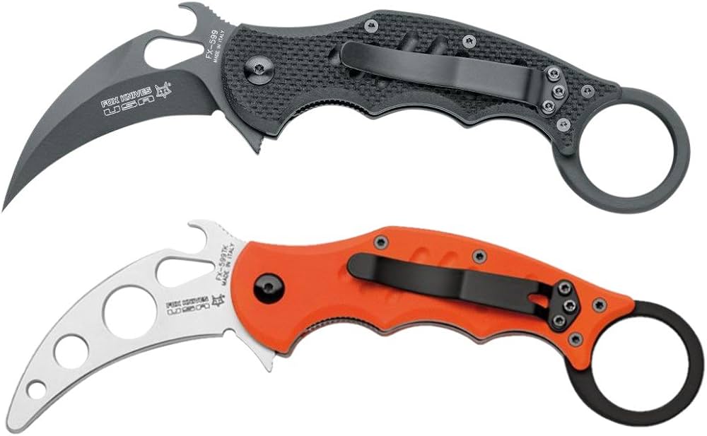 Amazon.com: Karambit Fox 599 G10 Emerson Wave, Teflon Coating