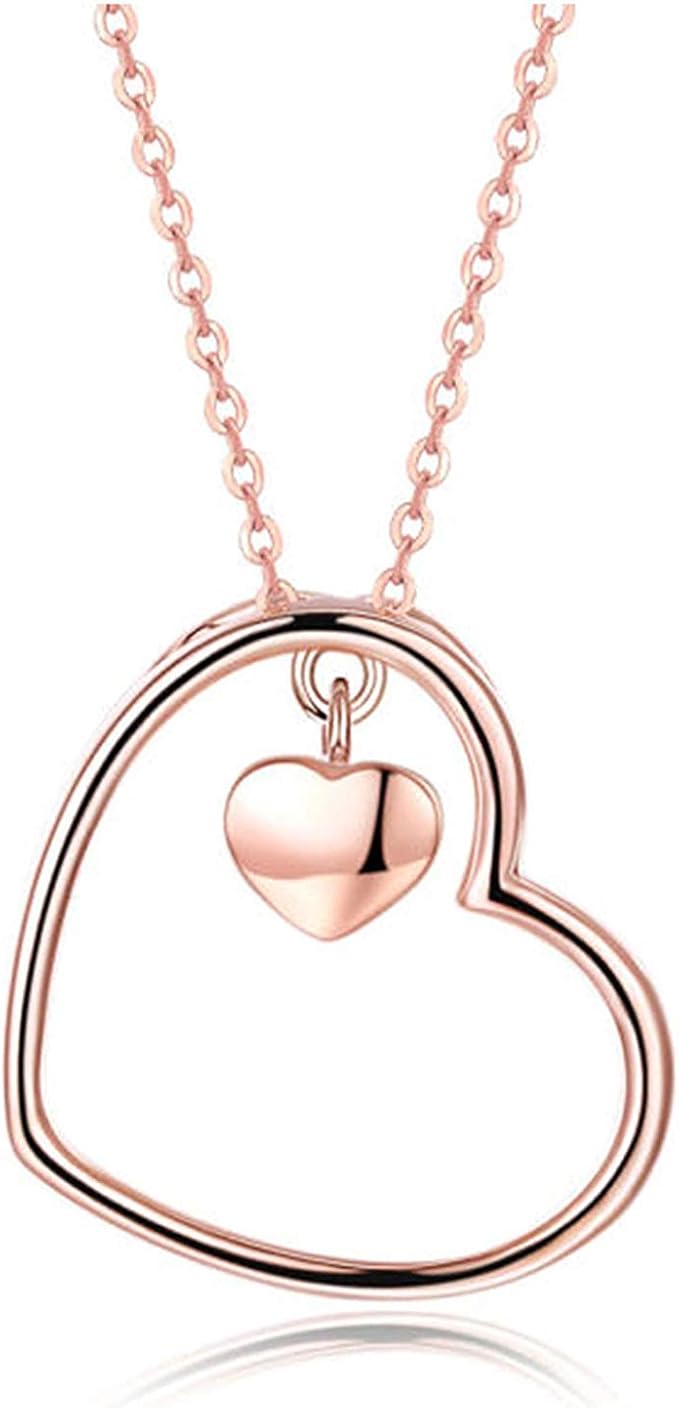 Amazon.com: GIVA 925 Sterling Silver Rose Gold Heart Pendant with Chain For Women and Girls with 