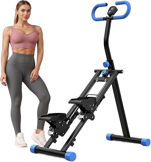 IGNOTI Stair Stepper for Home, Folding Vertical Climber Exercise Machine with Stable Triangular Frame, Smooth & Quiet Moti...