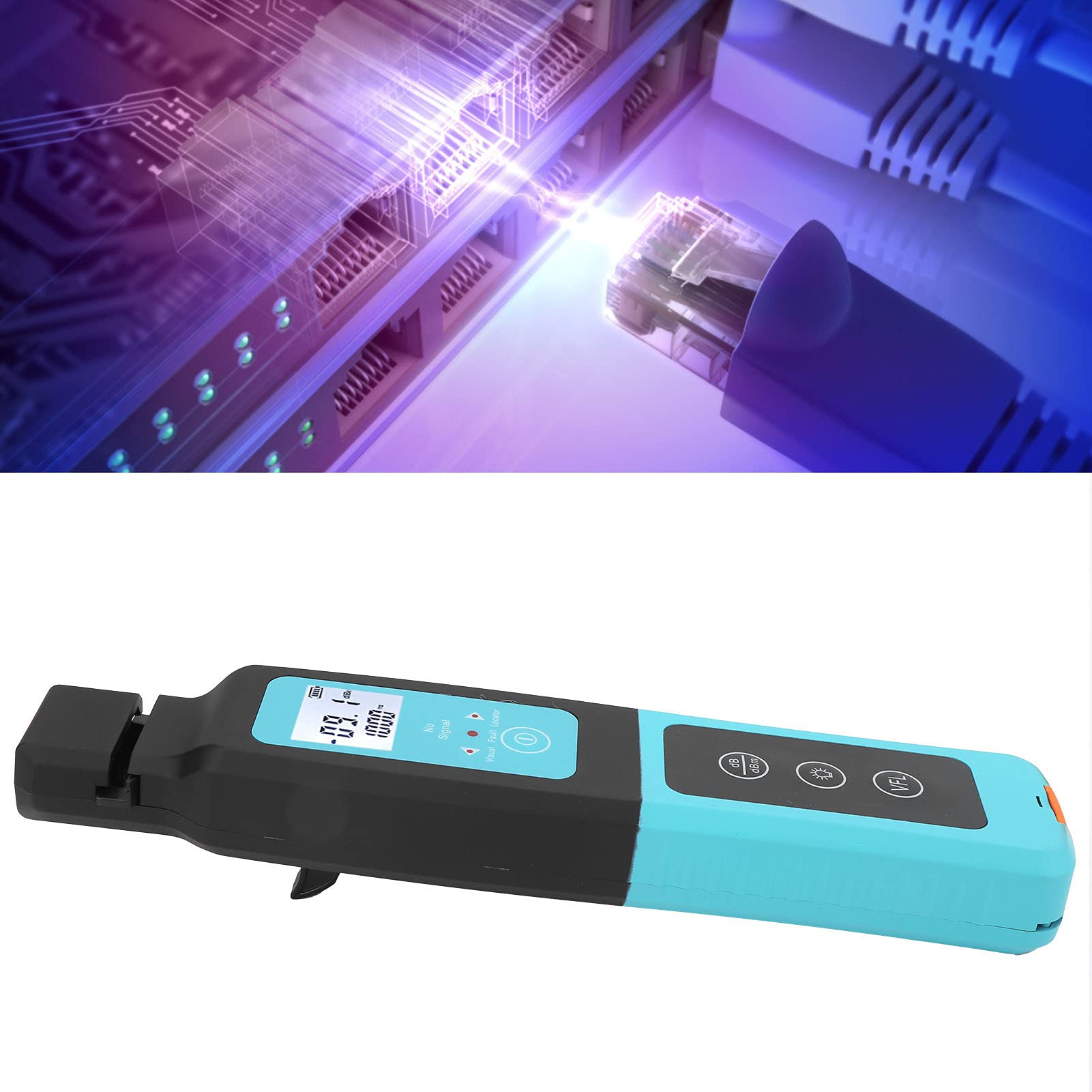 Localizador de Fallas de Fibra, Identificador de Fibra óptica Identificador óptico de Mano para Trabajador de Mantenimiento para Electricista para Laboratorio para Escuela