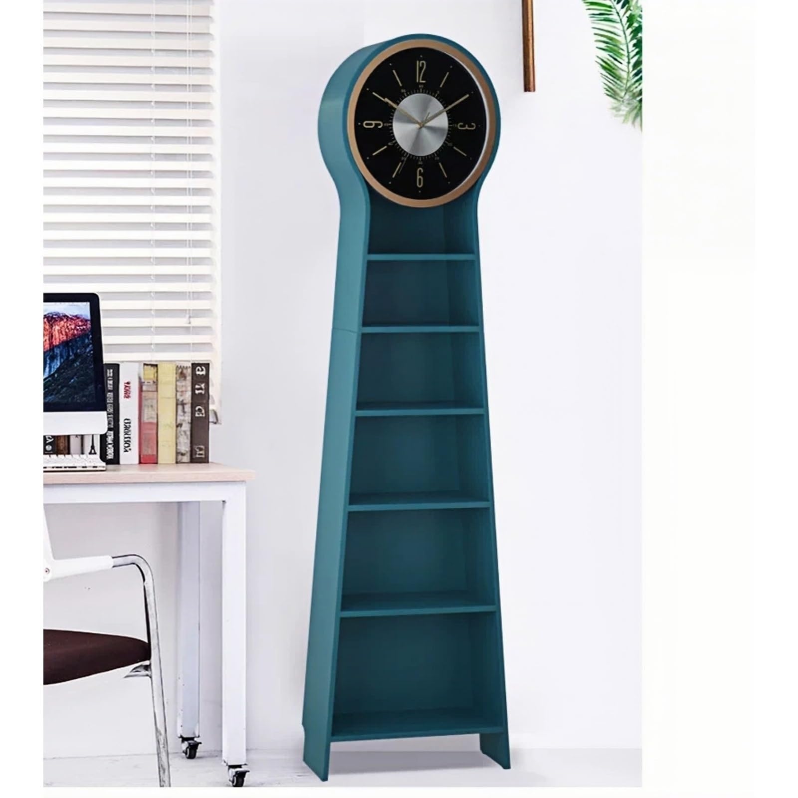 Decoración Reloj De Pie Madera Piso Cuarzo Silencioso | Reloj independiente