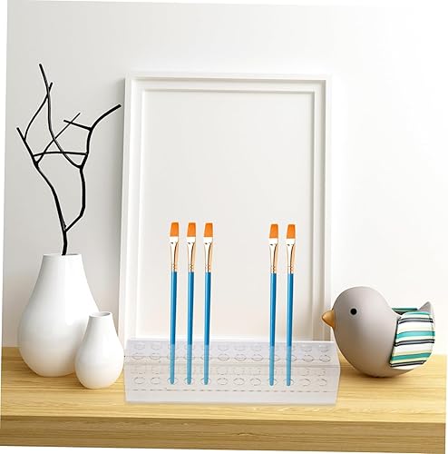 Miniatura 3 de PACKOVE Acrylic 24-Hole Makeup Pen Holder Storage Rack Cosmetic Display Case for Artists Detachable Organizer for Pens and Tools