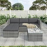 STABILE STAHLGESTELL & PLATZSPAREND: Ein verstrebtes Untergestell aus pulverbeschichtetem Stahl dient als Gerüst für das wunderschöne Polyrattan Geflecht. Das stabile Stahlgestell verleiht der Sitzgruppe einen sicheren Stand. Durch die umfassende Pulverbeschichtung ist das Gestell gut vor Korrosion geschützt.