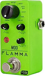 FLAMMA Fc05 Mini Pedal De Modulação Com Chorus Flanger Tremolo Phaser Vibrato Rotary Liquid Autowah Stutter Ring Lowbit