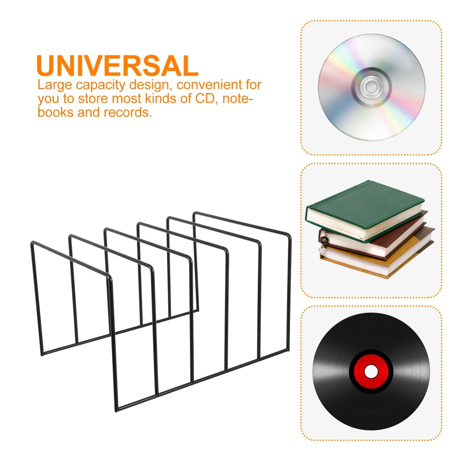 Alipis Estante De Almacenamiento De Registros Organizador De Revistas Clasificador De Revistas Revistero Portadocumentos Estante De Archivos Estante para Periódicos Vinilo Planchar