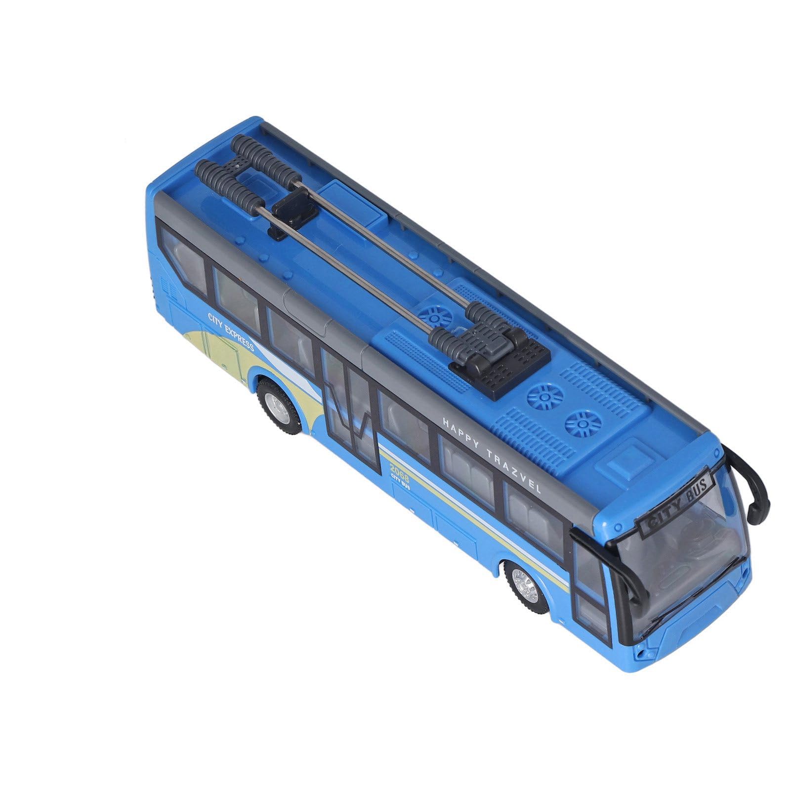 Bus Rc pour Enfants,Bus télécommandé, Bus radiocommandé Haute Simulation, Conduite multidirectionnelle, Bus Scolaire radiocommandé Rechargeable pour Enfants, Bleu