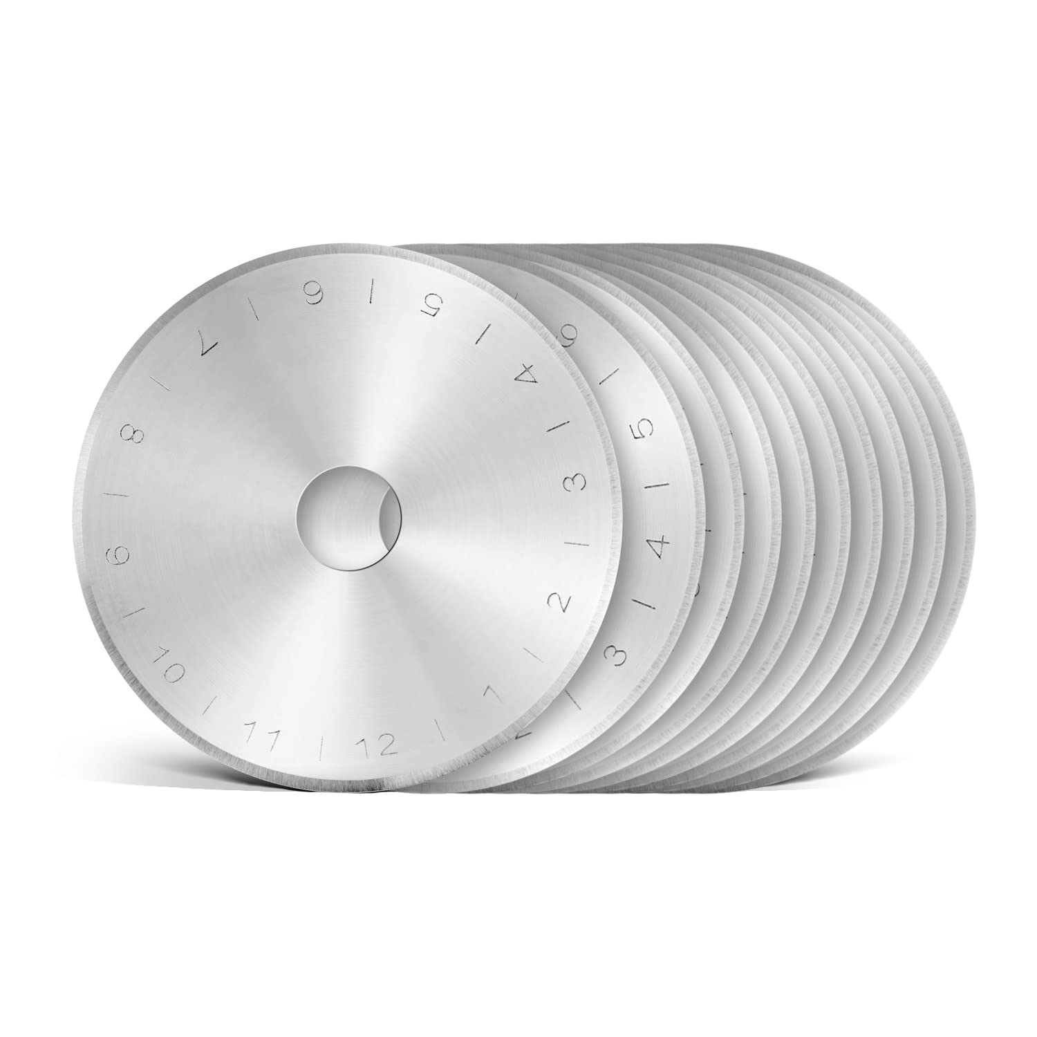 10 x Washati lame di ricambio per taglierino rotante 45 mm con foro rotondo