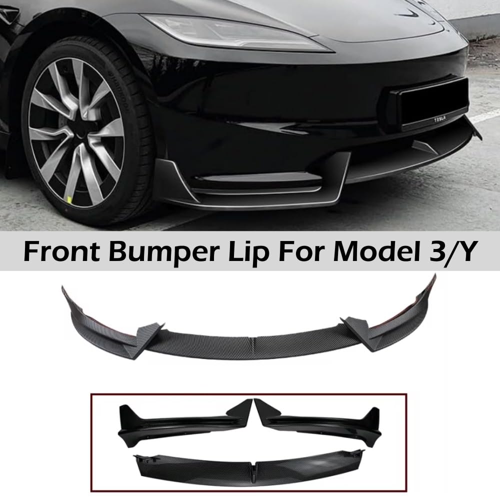 Uniwersalny spoiler Do Tesla Model 3 Y Sedan Body | 2017-2024 Przedni Dokładka przedniego zderzaka