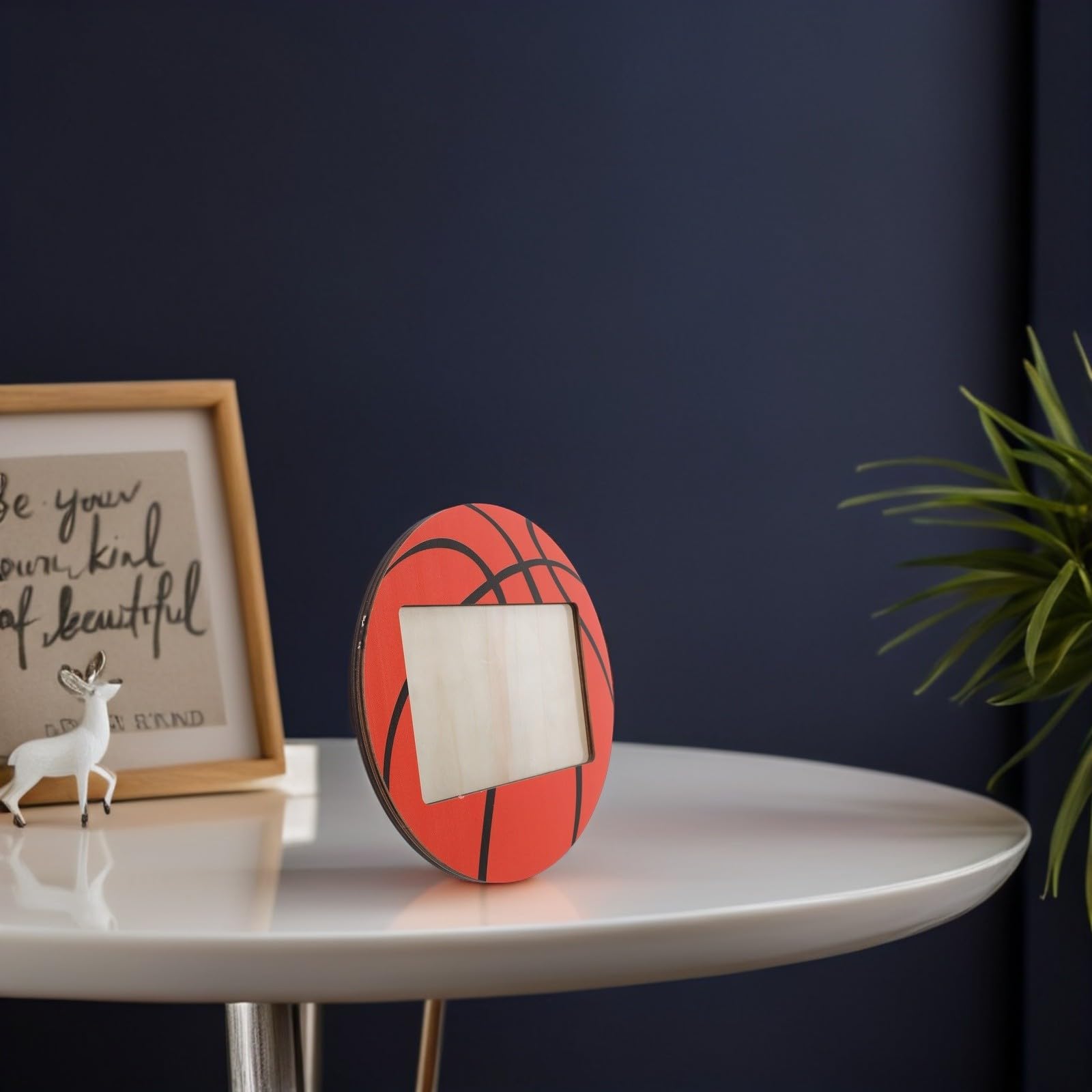 Operitacx 6 Pezzi Cornice per Foto in Legno a Tema Basket per Festa Mondiale, Decorazione Versatile e Durevole per Ufficio e Tavoli da Pranzo con Stile Rustico e Moderno