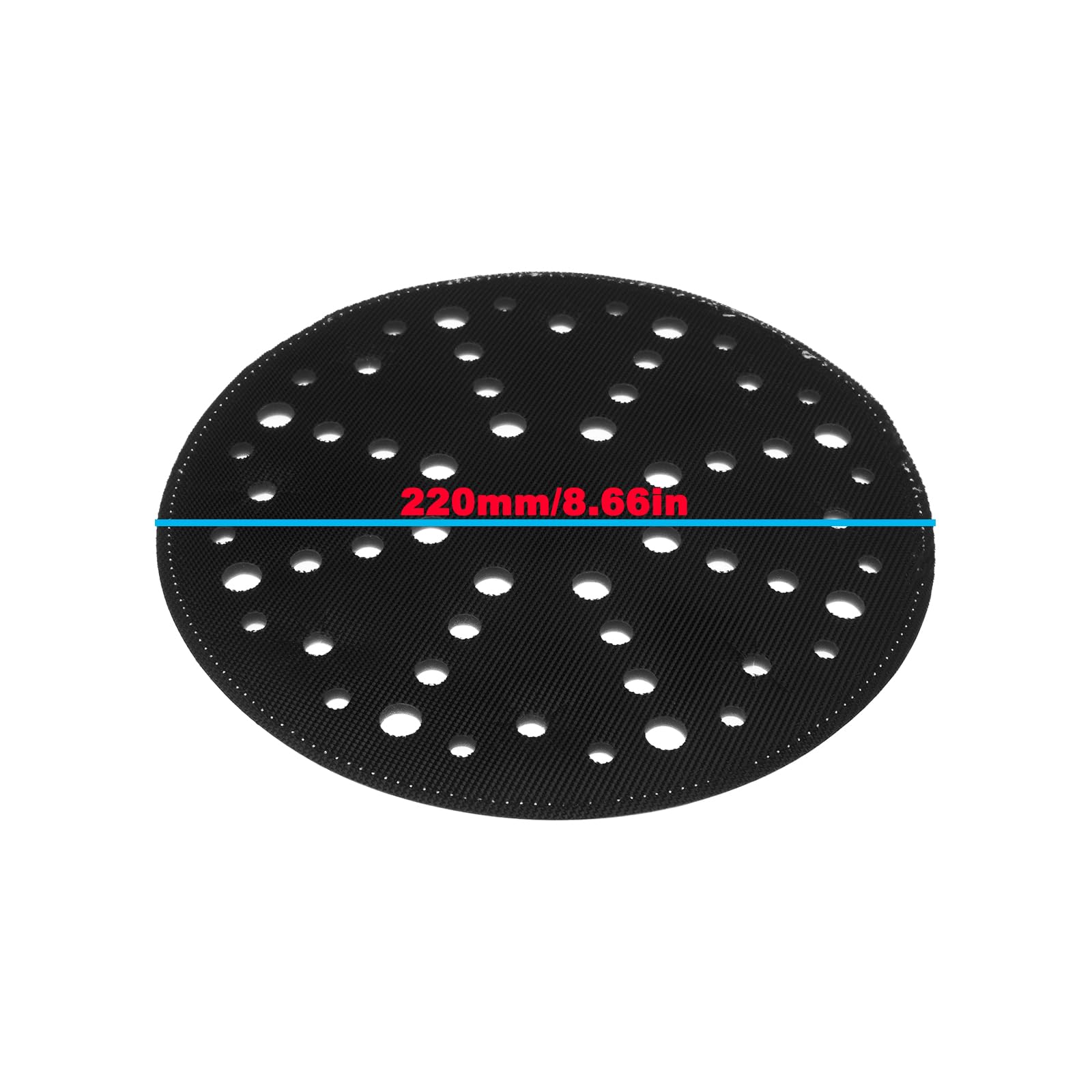 Tampon d’Interface 220 mm 56 Trous pour Ponceuse Compatible avec Festool lhs 2 225 lhs 2 m 225 ip stf d220 48