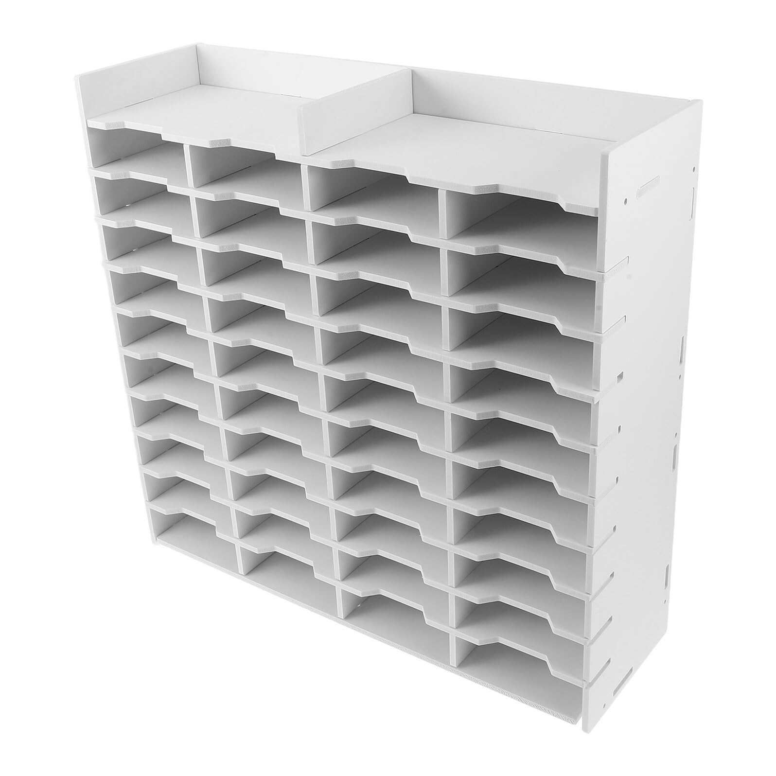 POPETPOP Organizer Divisori Salvaspazio per Verticale Design Multipli da Pp Bianco Scomparti Minimalista Pennelli Materiali Disegno per Ufficio e Scrivania