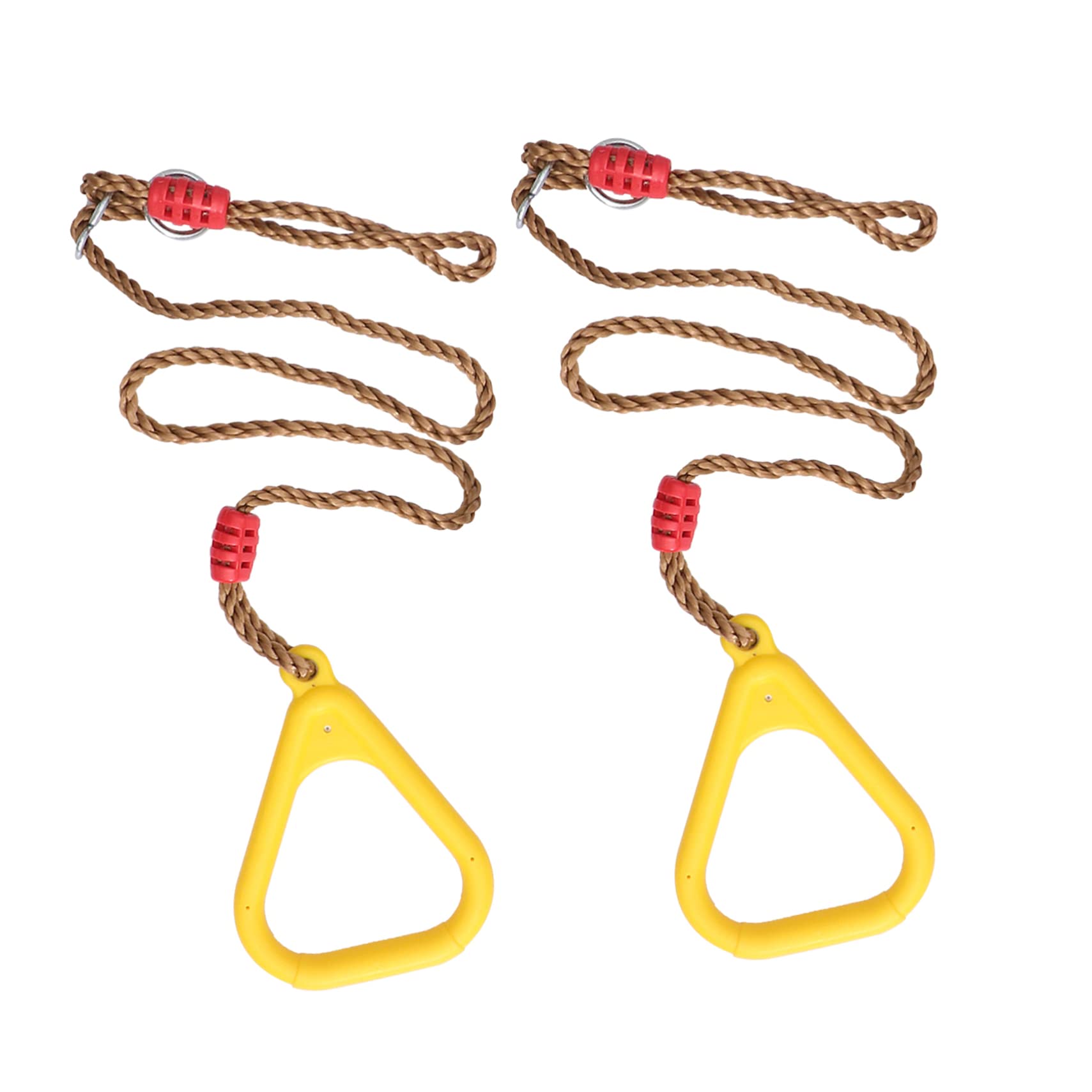 OSOLADY 1pair Boys and Girls Fitness Handles Indoor Gym for Children Exercise Rings Straps Gymnastics Bar for Boys and Girls Pull up Rings Set