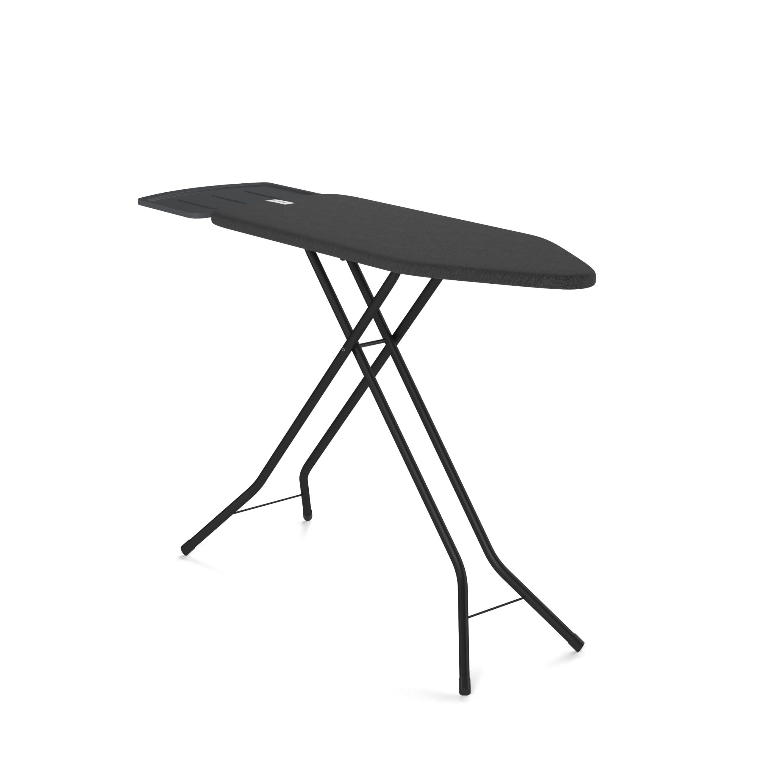 bügelbrett – Extra breites Bügelbrett für Dampfgenerator – 124x44 cm – Robust und stabil – Höhenverstellbar – Luxuriöses Bügelerlebnis – Farbe: Dust Grey
