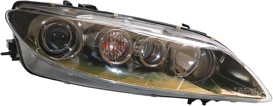 Headlights Assembly Compatible For 2006 2007 2008 Mazda 6, Halogen Headlight Assembly, Headlight Replacement DRL Headlights Set - Passenger And Driver Side Direct-Fit Replacement R