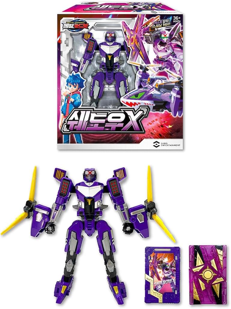 Metal Cardbot Shadow X Figure Set, Figure with Shadow X Metal Card 쉐도우X