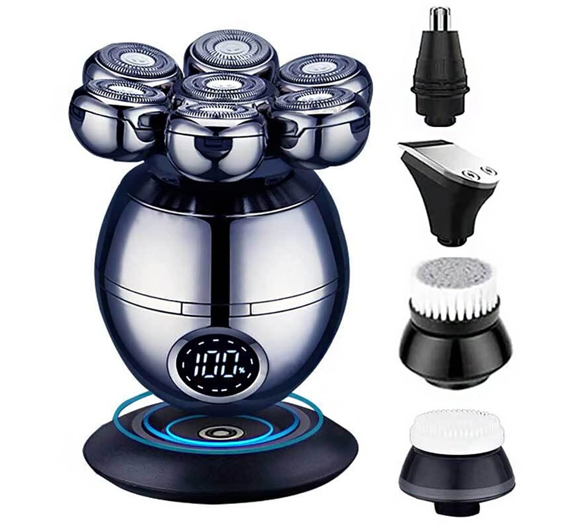Electric Razor for Men 7D Floating Cutter Head Base Charging Portable Electric Shaver for Men Face Beard Trimmer