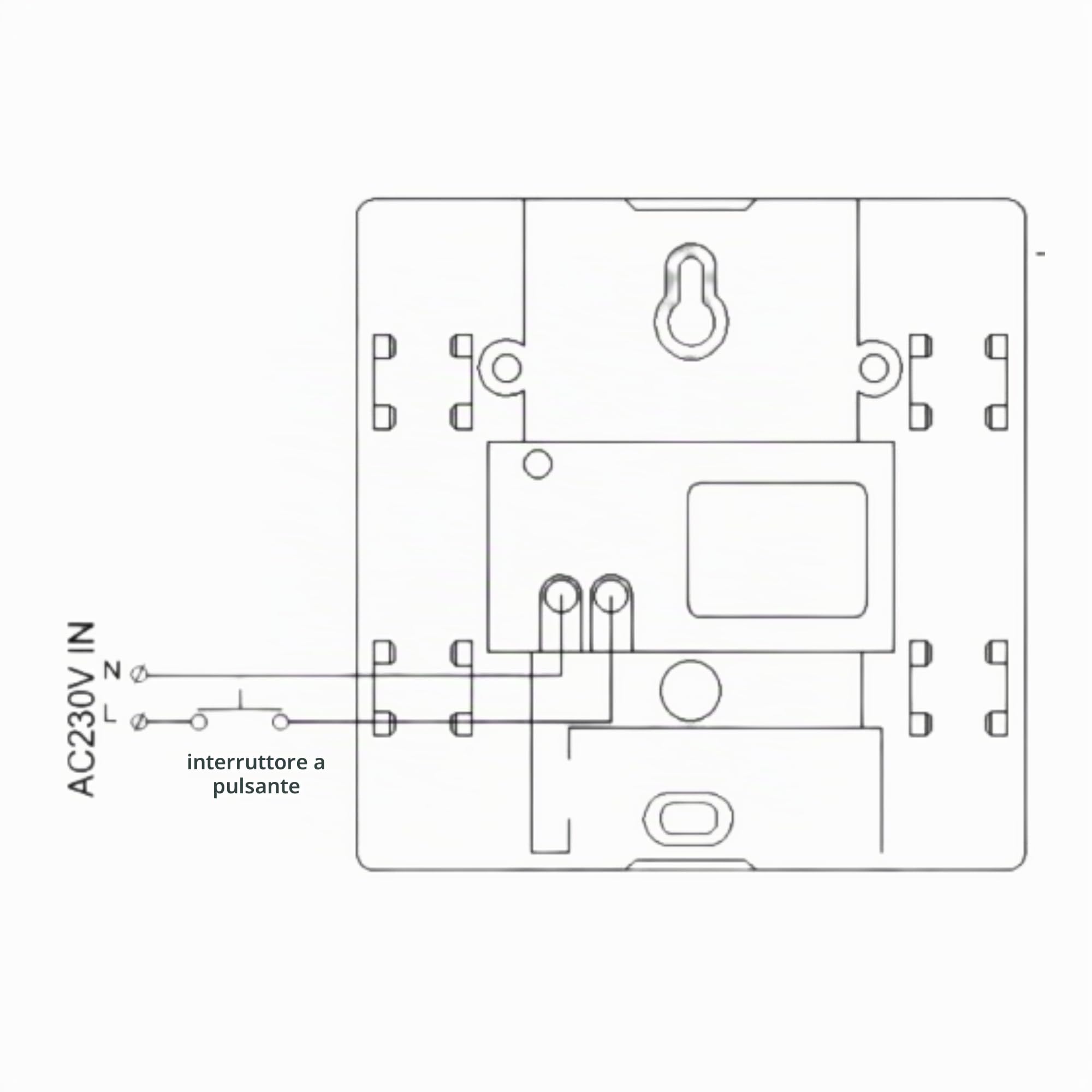 ORNO QUARTO AC Campanello Casa - Mancato Trasformatore Incorporato 230V 60W (Nero)