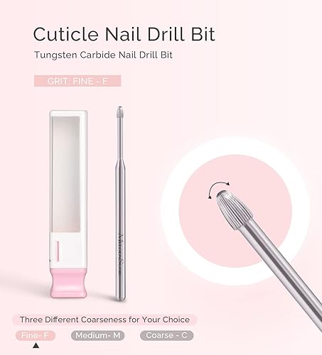 Miniatura 8 de MelodySusie Taladro de uñas profesional Sparkle Plus de 35000 rpm, con broca de uñas limpia para cutículas, broca de uñas con forma de bola,