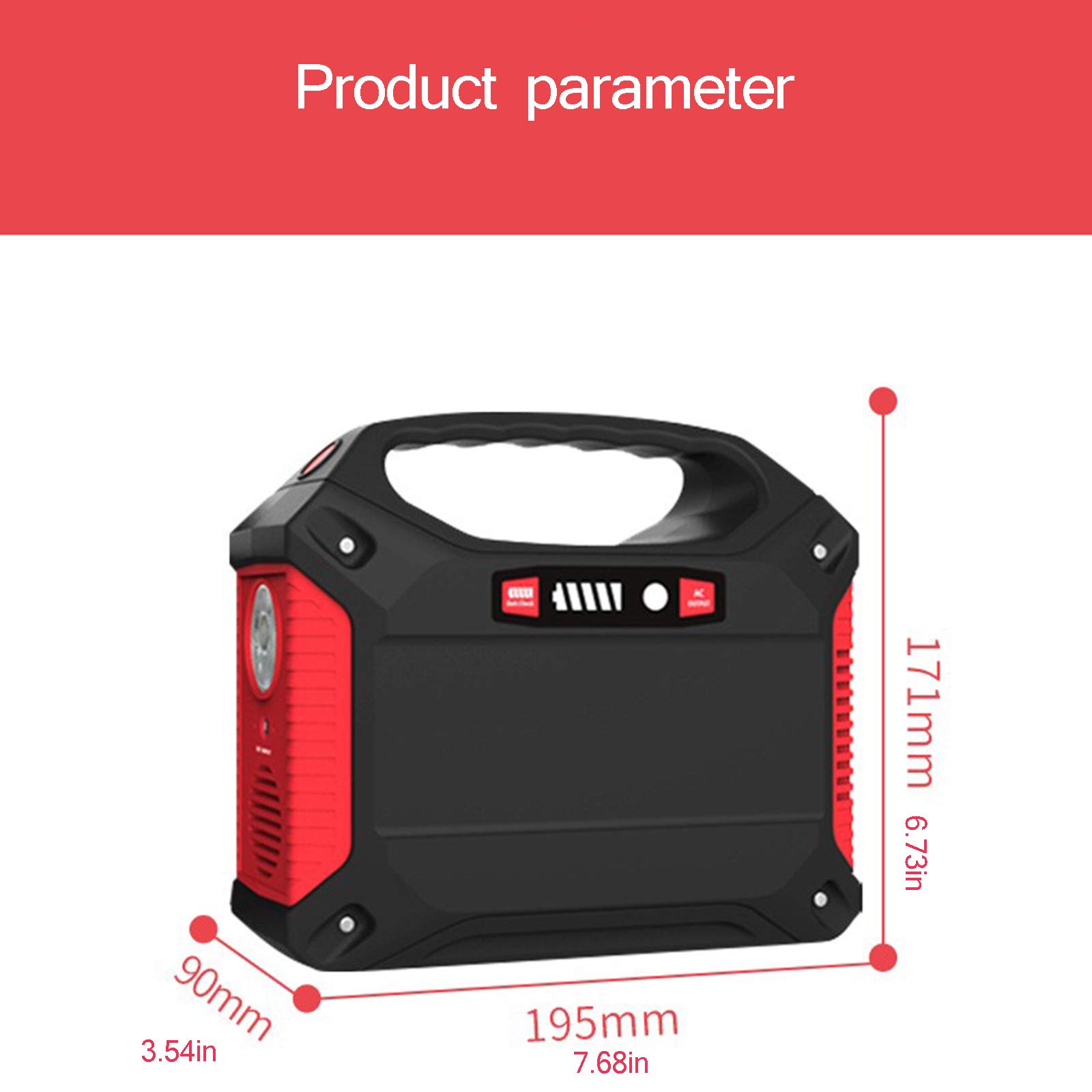 Przenośna elektrownia zasilająca, ładowarka 42000 mAh, akumulator litowy zapasowy 220 V generator gniazdo prądu przemiennego zasilania USB do użytku na zewnątrz Camping TravelEmergency