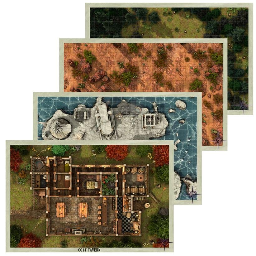 Hekate's Hoard Battle Maps 4 Pack Adventure Starter Bundle 01