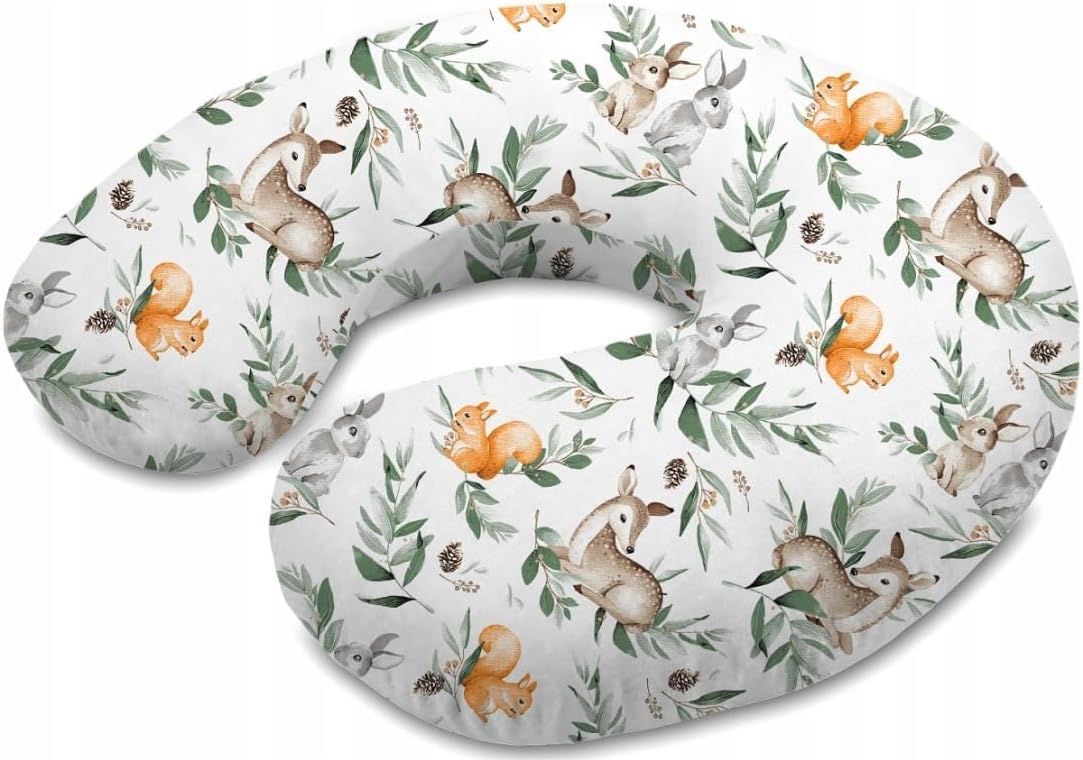 Babymam Green Glade Support Breast Feeding Pillow Nursing Pregnancy Baby Cushion And Removable Cotton Cover