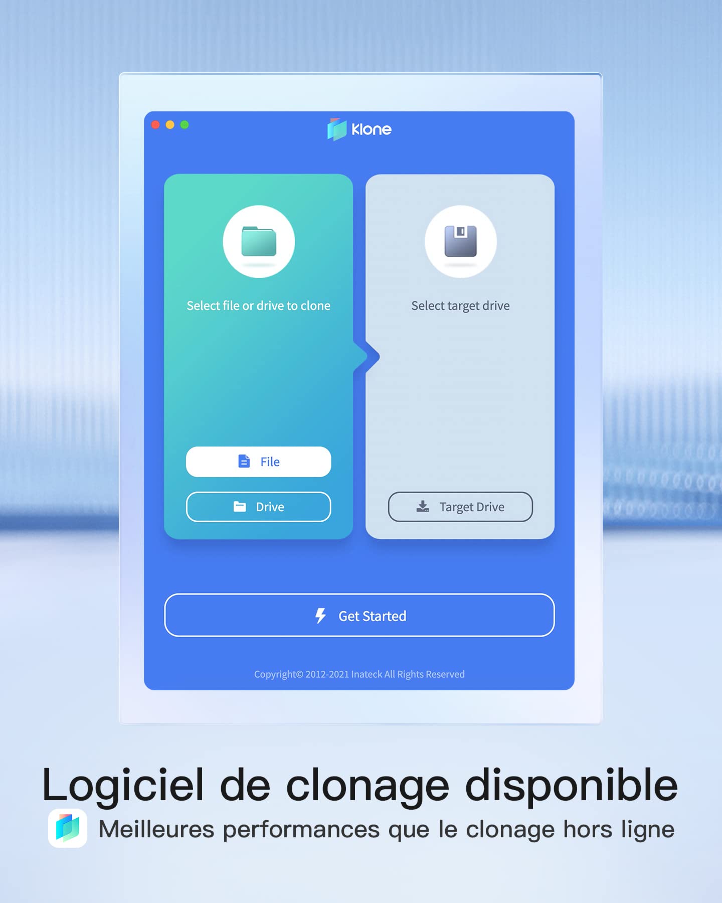 Inateck Station d'accueil USB 3.2 Gen 2, Uniquement pour SSD/HDD SATA de 2,5 Pouces, avec Logiciel de Clonage, FD2025