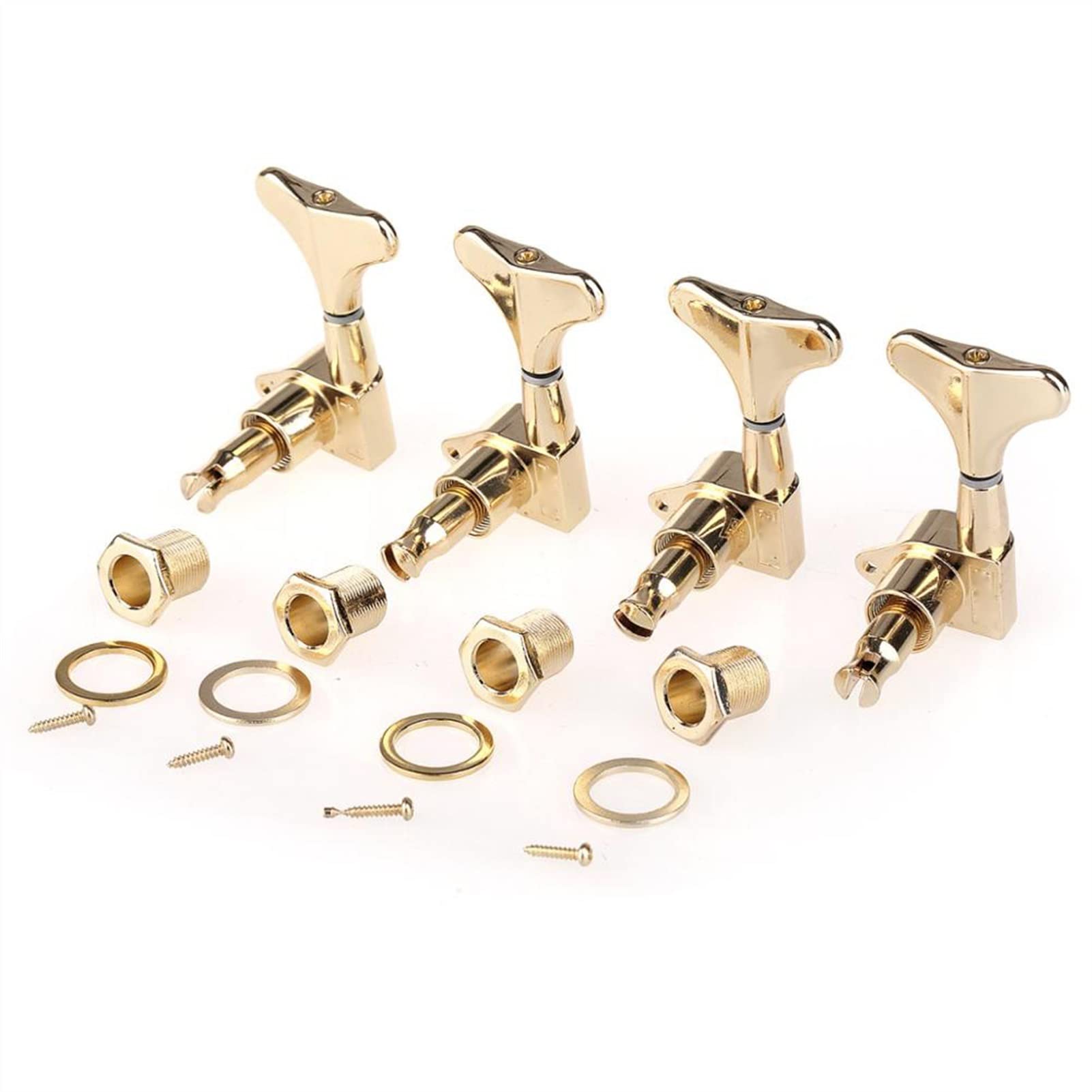 4 In Zeile Verschlossene Elektrische Bass-Tuner Maschinenköpfe Tuning-Tasten Für 4 String-Präzision Bass Gold Tuner Mechaniken Knöpfe