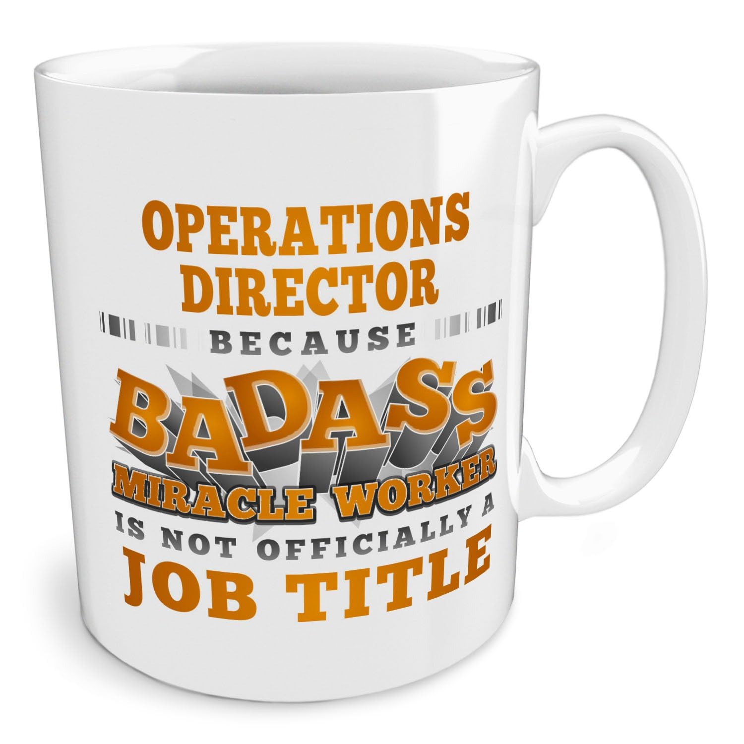 Black Raven Design - Operations Director | Because Badass Miracle Worker is Not... a Job Title, Ceramic Mug, 11fl oz