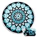 Ricdecor Beach Towel Indian Mandala Microfiber Large Round Beach Blanket with Tassels Ultra Soft Super Water Absorbent Multi-Purpose Towel 59 inch across (NO.19)