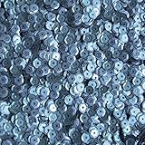 5mm Cup Round Sequins Light Blue Matte Silk Frost. Made in USA
