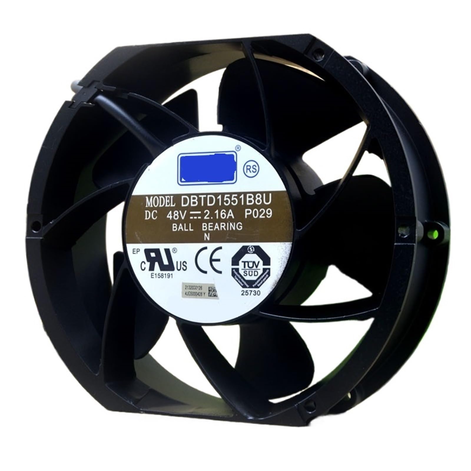 Ventilateur DBTD1551B8U 48 V 2,16 A extracteur d'air pour armoire réseau