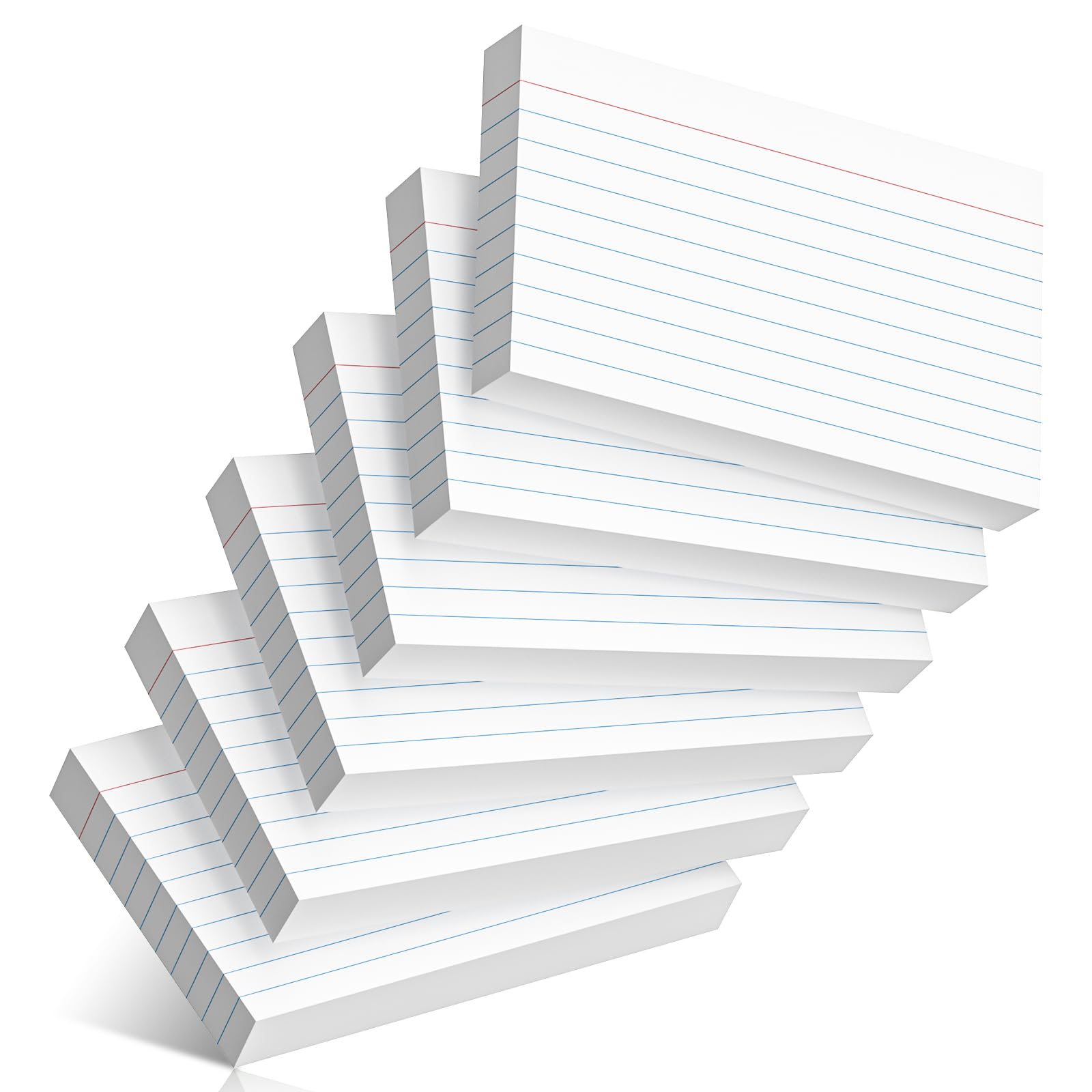 300 Count Index Cards 3 x 5 Inch Heavyweight Ruled White Index Cards, Flash Cards for School, College, Office and Home Organization, Durable Study To Do List Note Cards with Ruled Lines