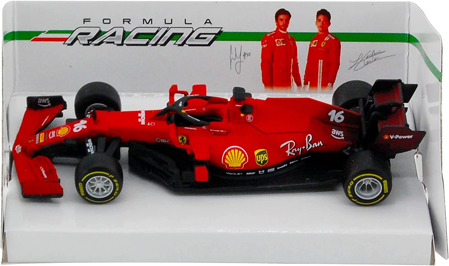 ブラーゴ 1/18 フェラーリ SF21 #16 2021 C.ルクレール Bburago 1/43スケール フェラーリ SF21 C.ルクレール 2021
