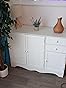 HOCSOK Sideboard, Kitchen Cabinet With Worktop, 3 Drawers And 2