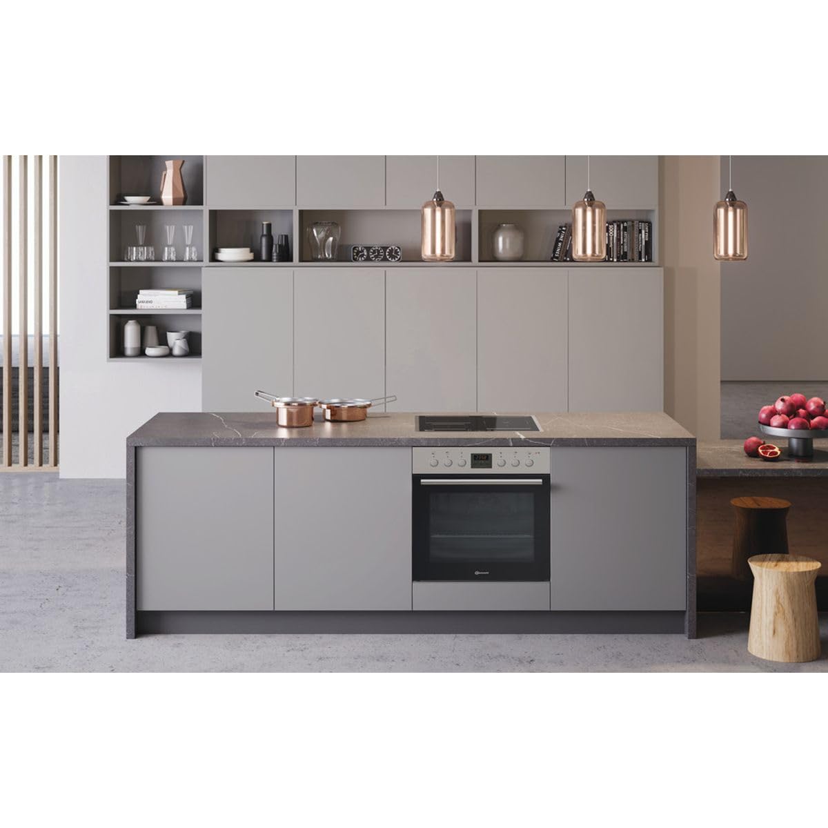 Bauknecht HVP2 KH5V IN Elektrischer Einbauherd 65L Hydrolyse-Reinigung Umluft Teleskopauszug Edelstahl Energieeffizienz A 59,5x59,5x55 cm